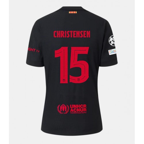 Fotballdrakt Herre Barcelona Andreas Christensen #15 Bortedrakt 2024-25 Kortermet